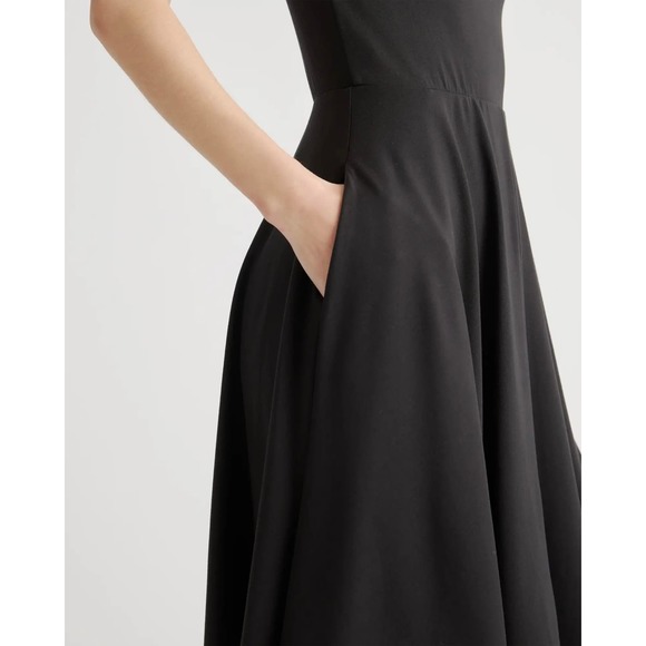 Elegant Black Mini Dress by Quince - Picture 5 of 11